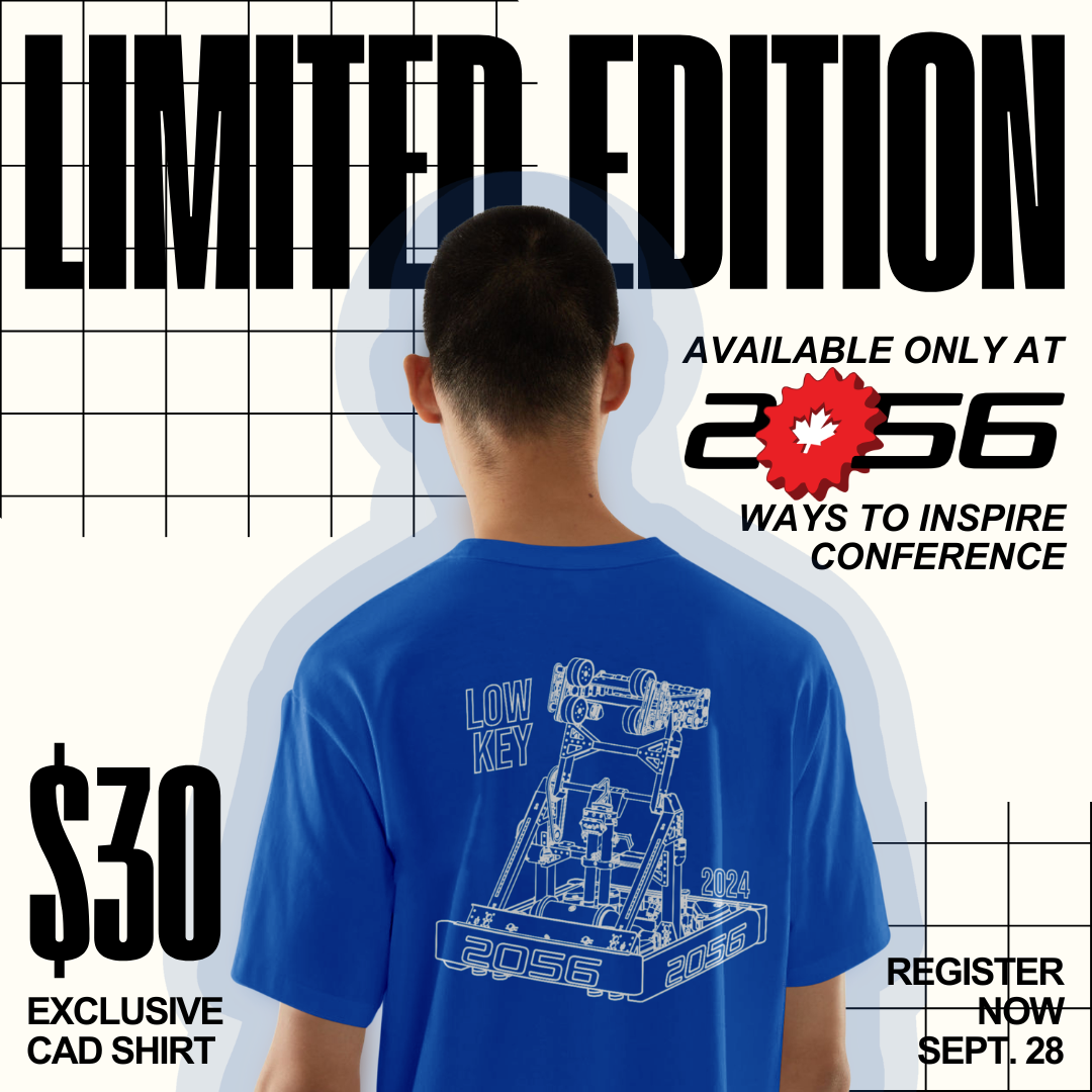 Team 2056 limited-edition conference shirt campaign design